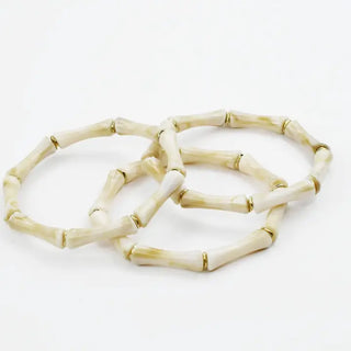 Bamboo Luxe Bracelet-Cream