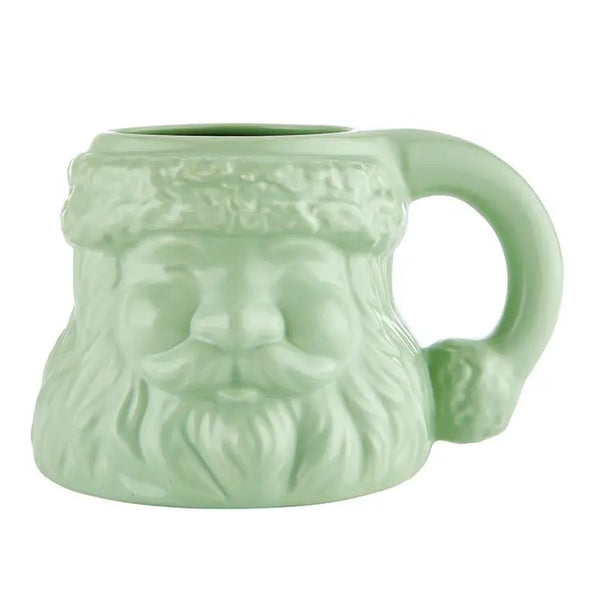 Santa Face Mug-Green