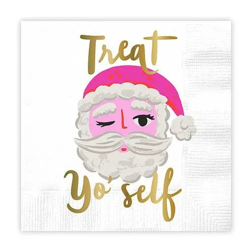 Treat Yo Self Santa Napkin-20Ct