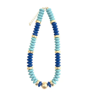 The Tobie Beaded Disc Necklace-2 Colors