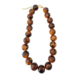 The Carter Beaded Necklace-Tortoise