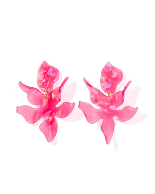 The Flora Statement Earring-Azalea Pink