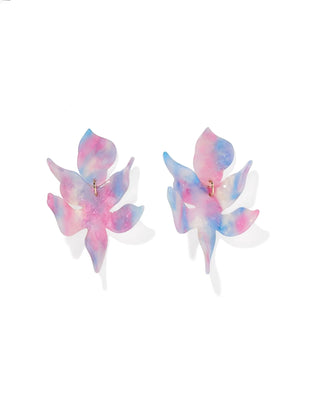 The Flora Statement Earring-Cotton Candy