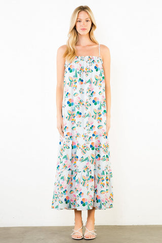 (THML) The Libby Lobster Midi Dress-White