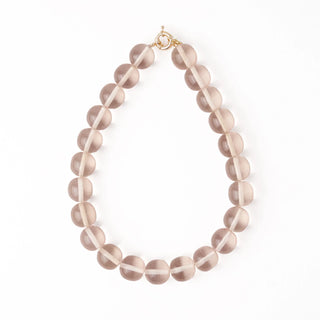 The Iris Large Resin Beaded Necklace-Clear