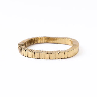 The Lucille Square Stretch Bracelet-Gold
