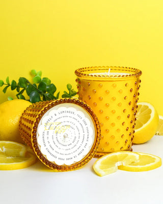 The Hobnail Candles-Lemon