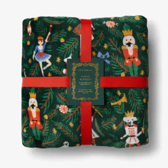(Rifle Paper Co) Nutcracker Fleece Blanket