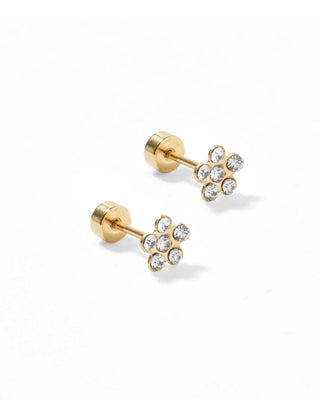 The Screwback Stud Earring-Layla Flower