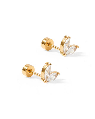 The Screwback Stud Earring-Nova Gold