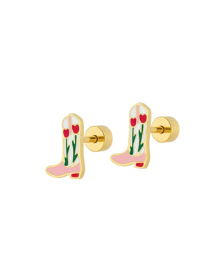 The Screwback Stud Earring-Tulip Boot