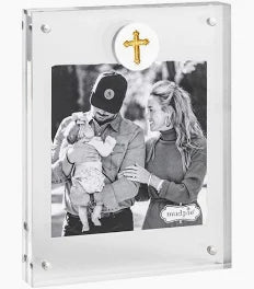 The Acrylic Cross Frame-White