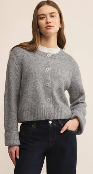 (Z Supply) The Breen Classic Cardigan-Grey