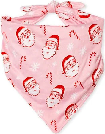 The Candy Cane Cutie Dog Bandana-Pink