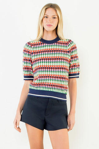 (THML) The Jacob Knit Sweater-Blue